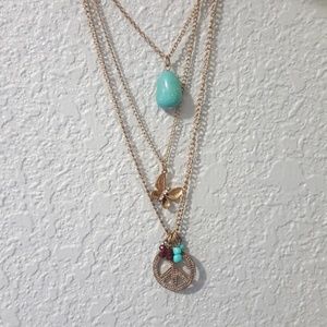 three tiered necklace